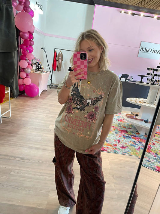 Oversized Free Bird Tee- Zutter