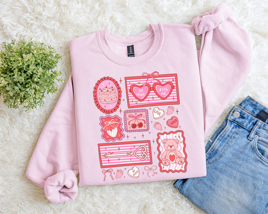 Valentine's Day Collage Sweatshirt