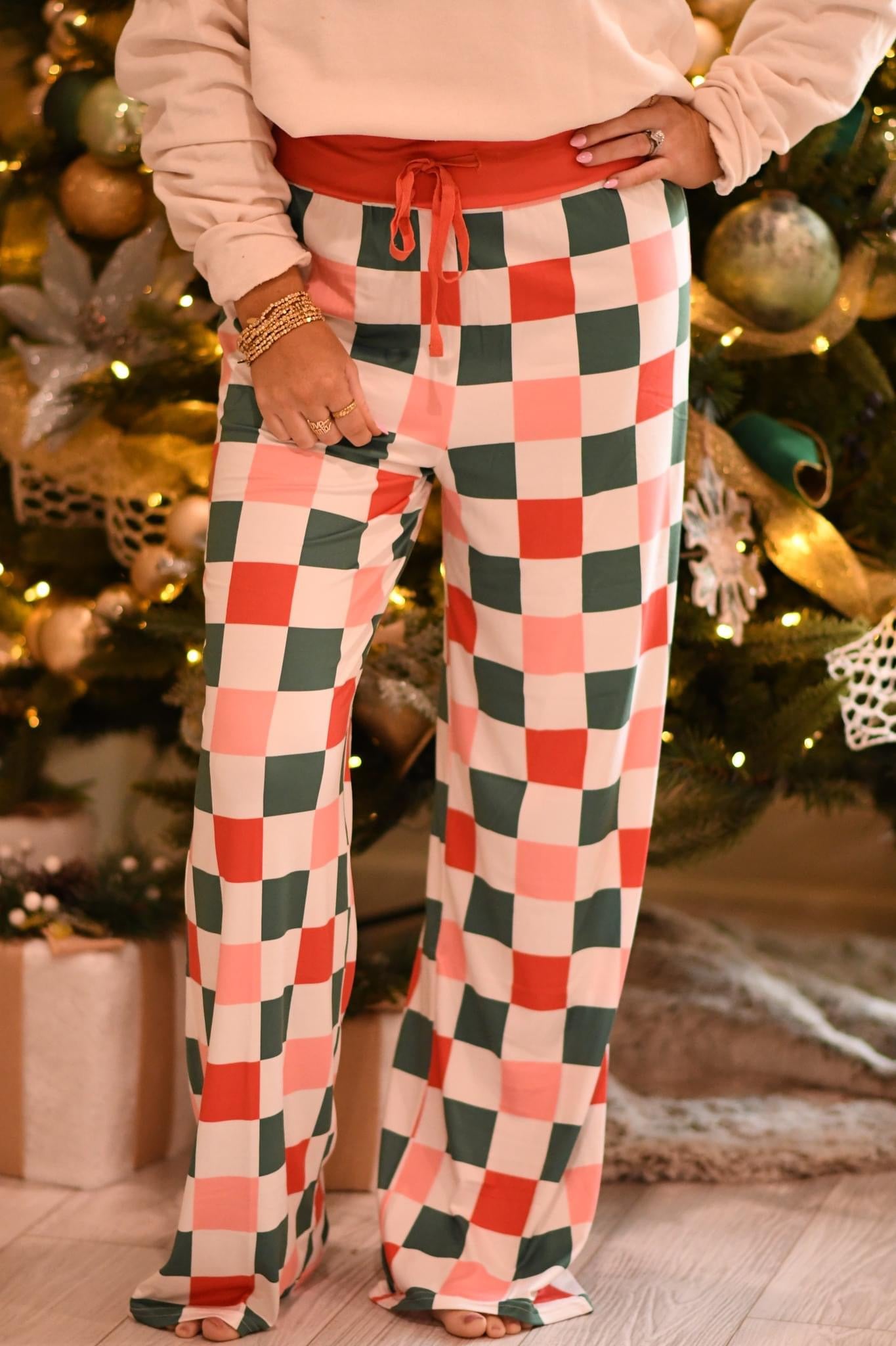 Christmas Checkered Pants