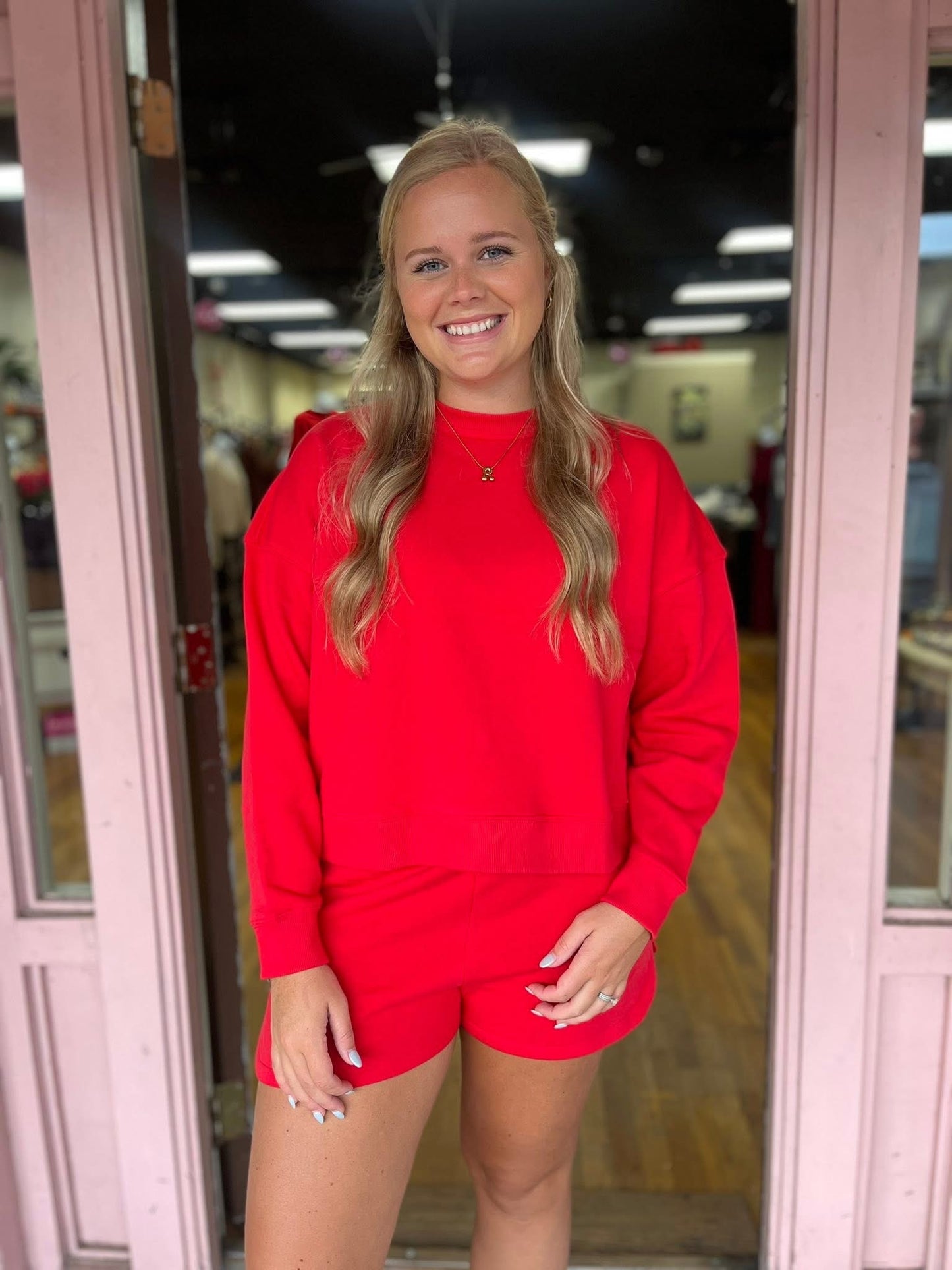 Sweatshirt & Shorts Set