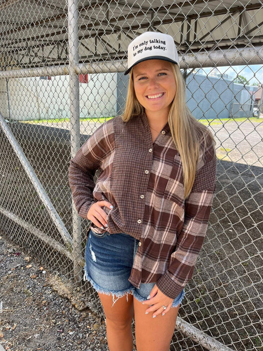 The Abby Flannel Top