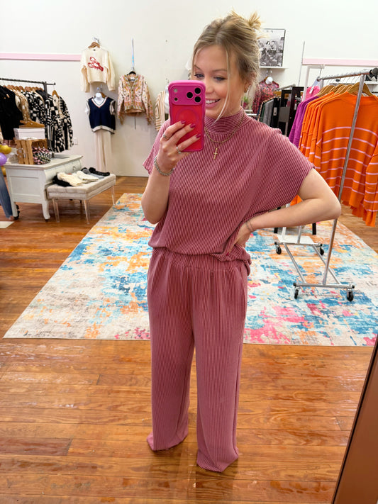 Sweetheart Ribbed Set