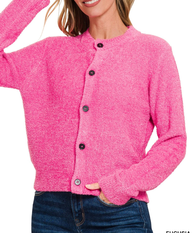 Comfy Button Cardigan