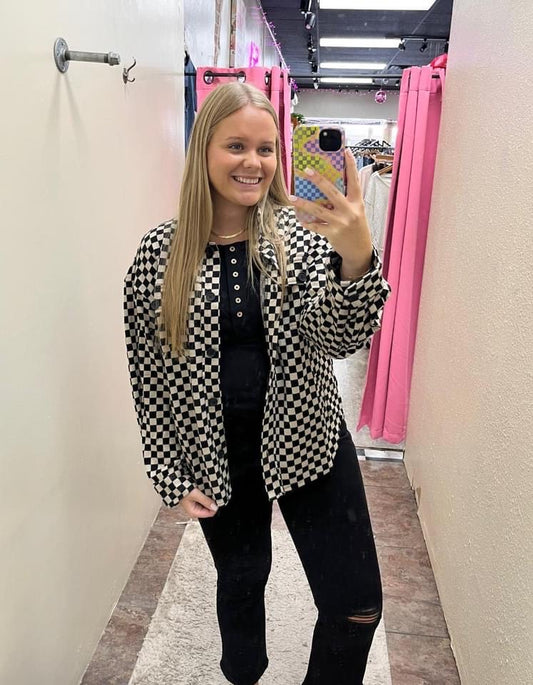 Cassie Checker Jacket