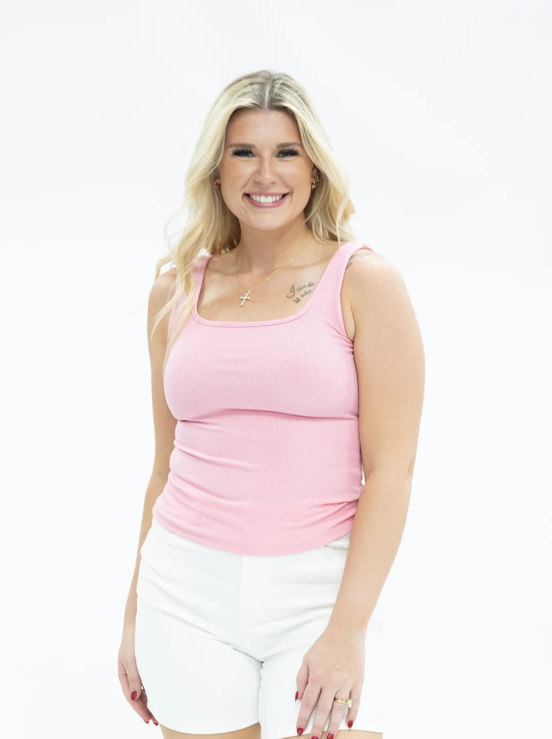 Bella Square Neck Rib Tank