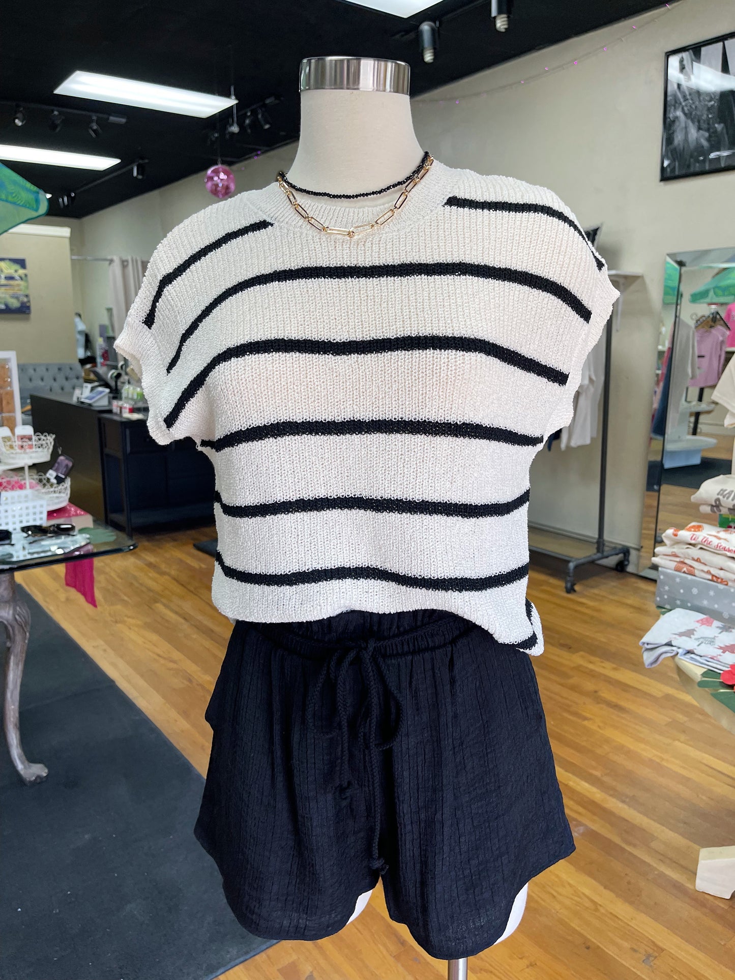 The Riviera Stripe Sweater Top