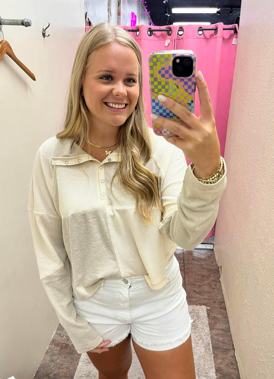 Comfy Collared Knit Top