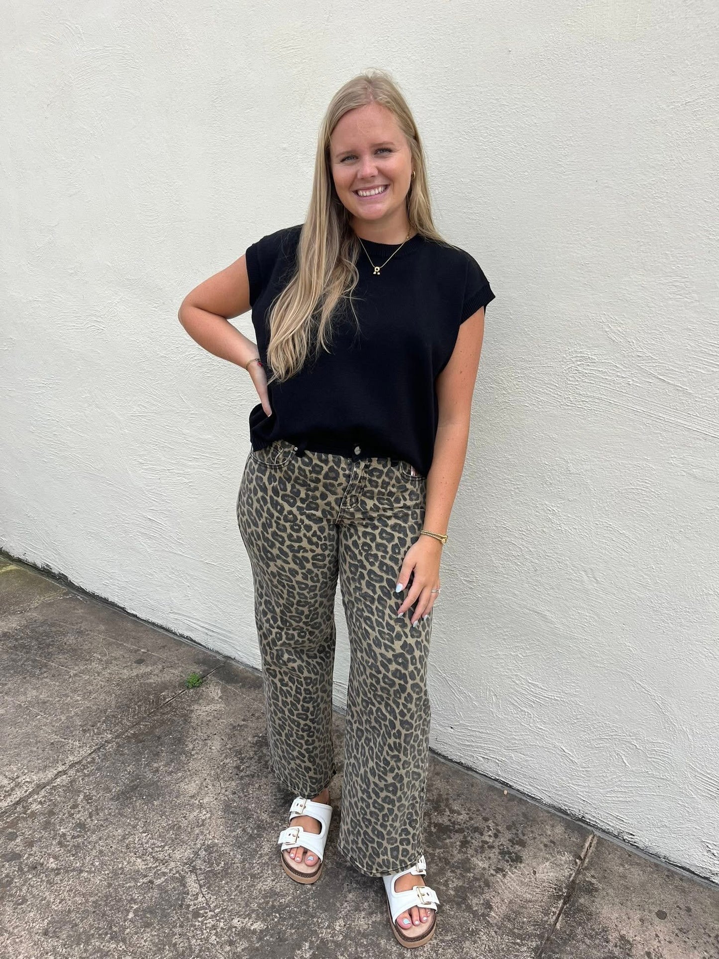 Lovely Leopard Jeans-Risen