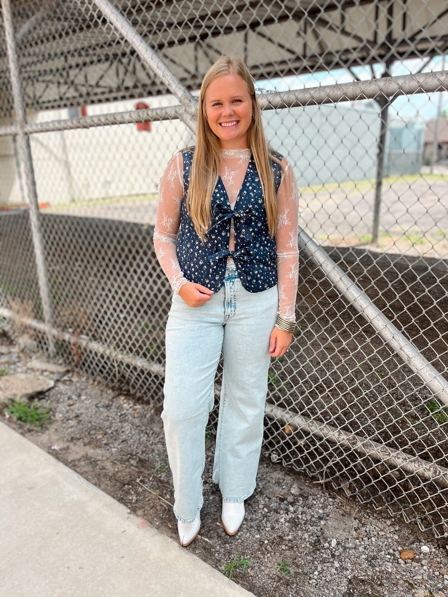 Quilted Tie-Front Vest