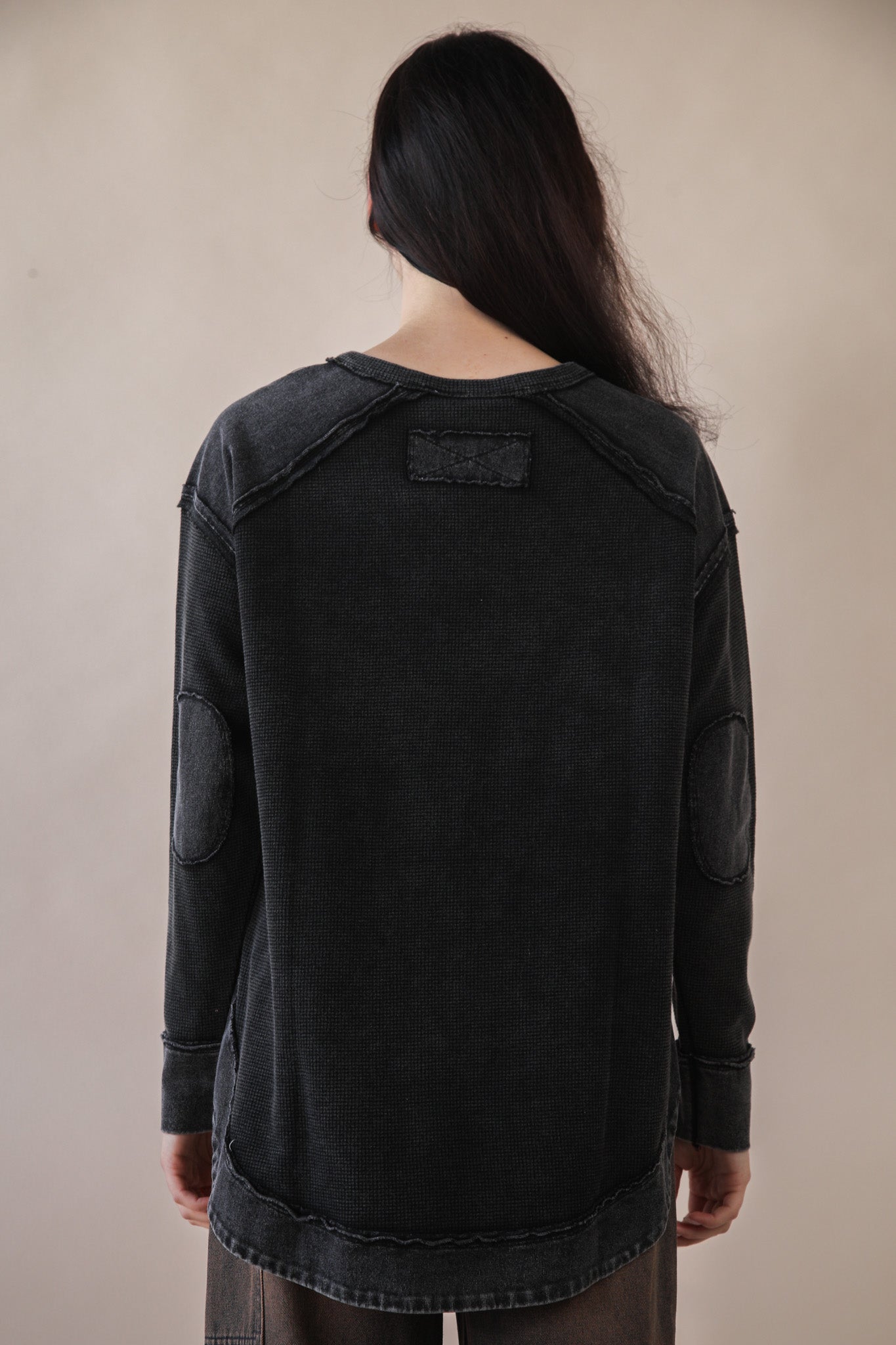 Cozy Knit Patch Pullover