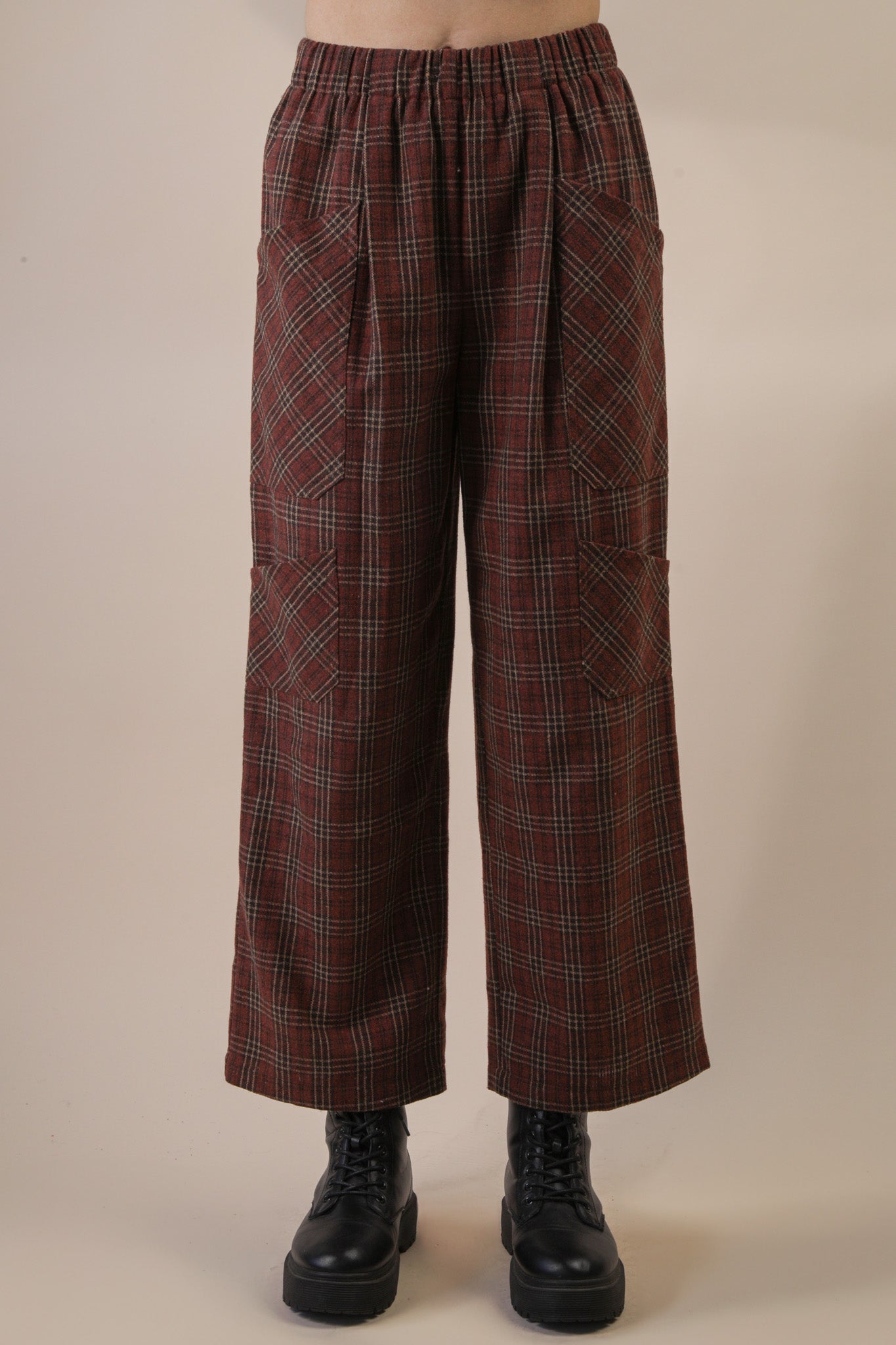 Plaid Cargo Pants