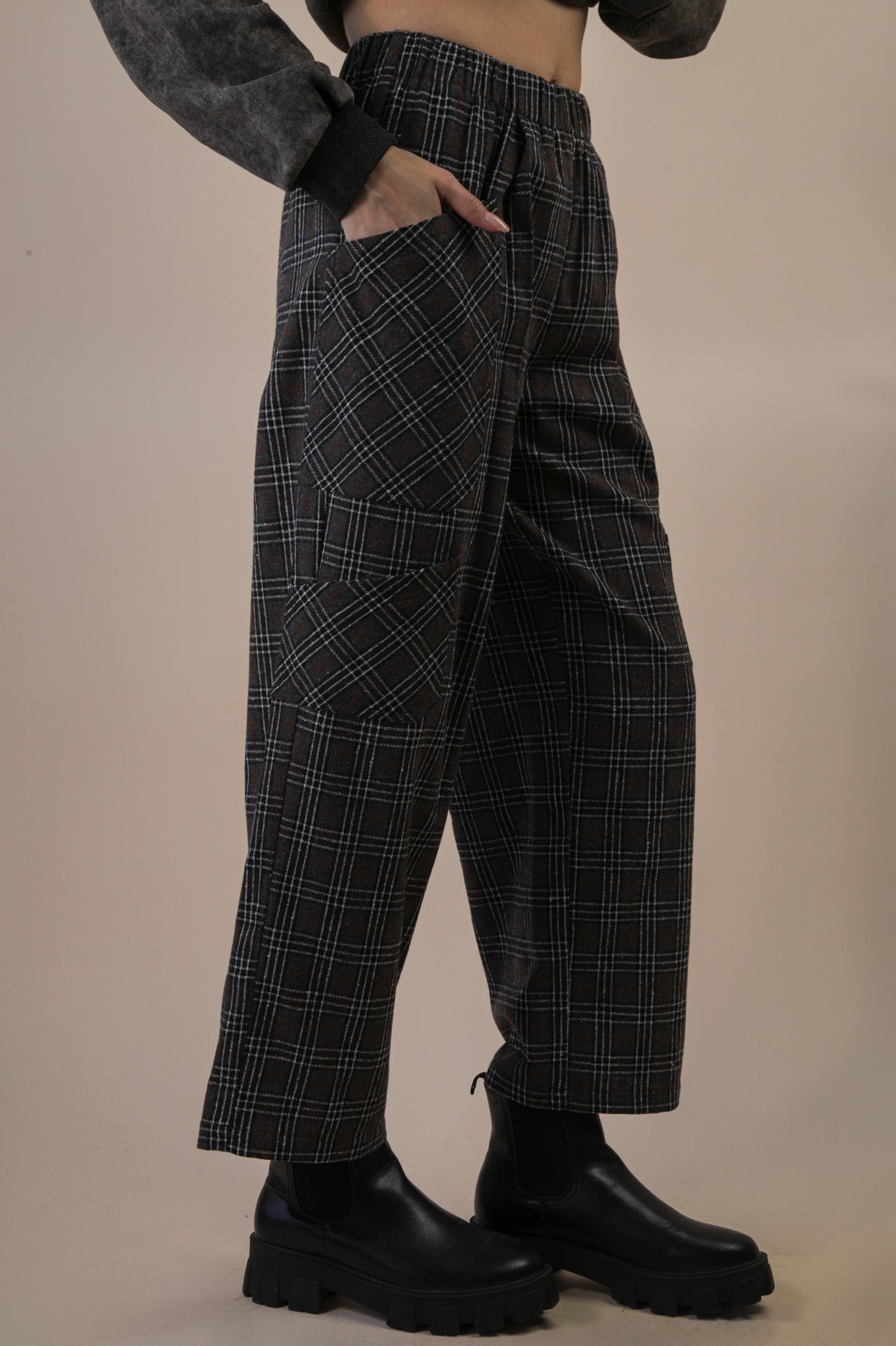 Plaid Cargo Pants