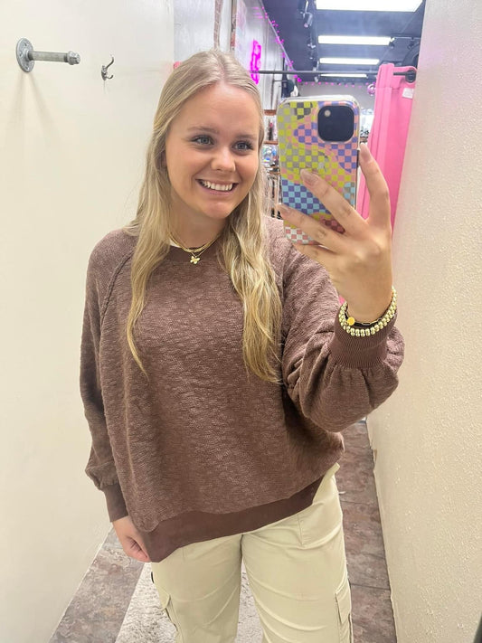 Coco Texture Pullover Top