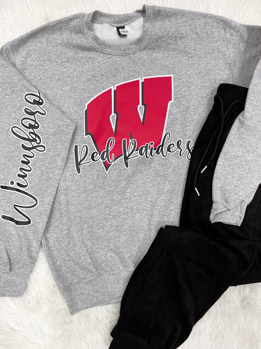 Red Raiders Grey Sweatshirt