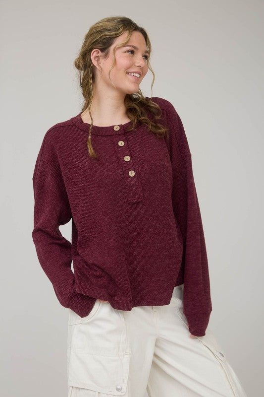 Button Bliss Henley Top