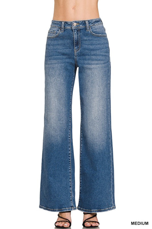 Megan Straight Leg Jeans- Zenana