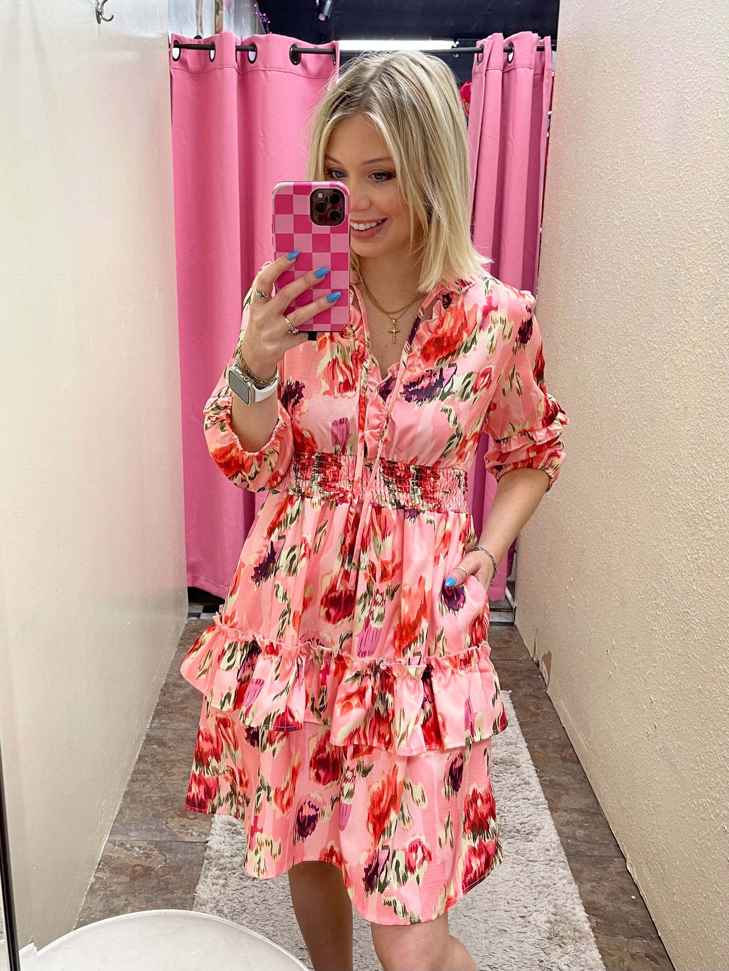 Rose Floral Dress