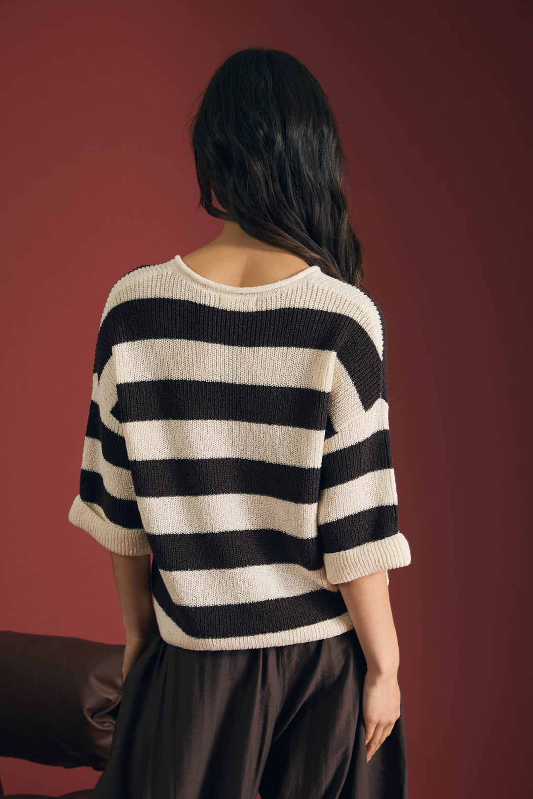 The Weekend Stripe Knit Top