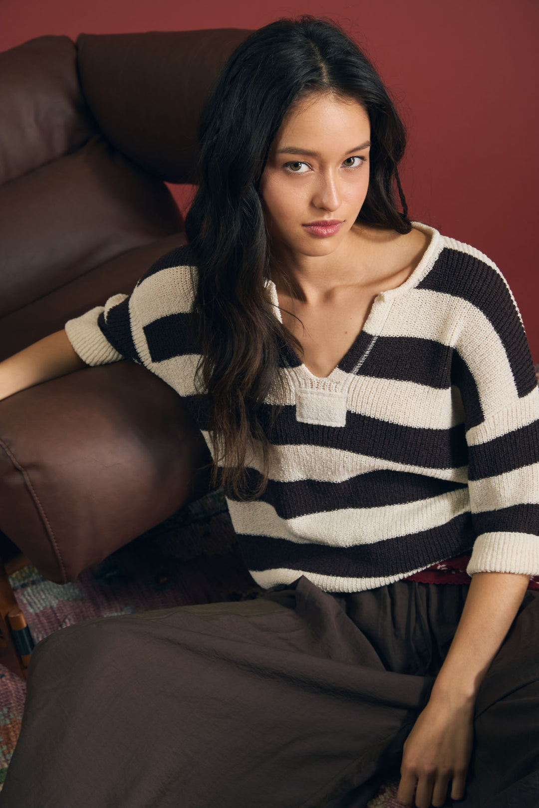 The Weekend Stripe Knit Top
