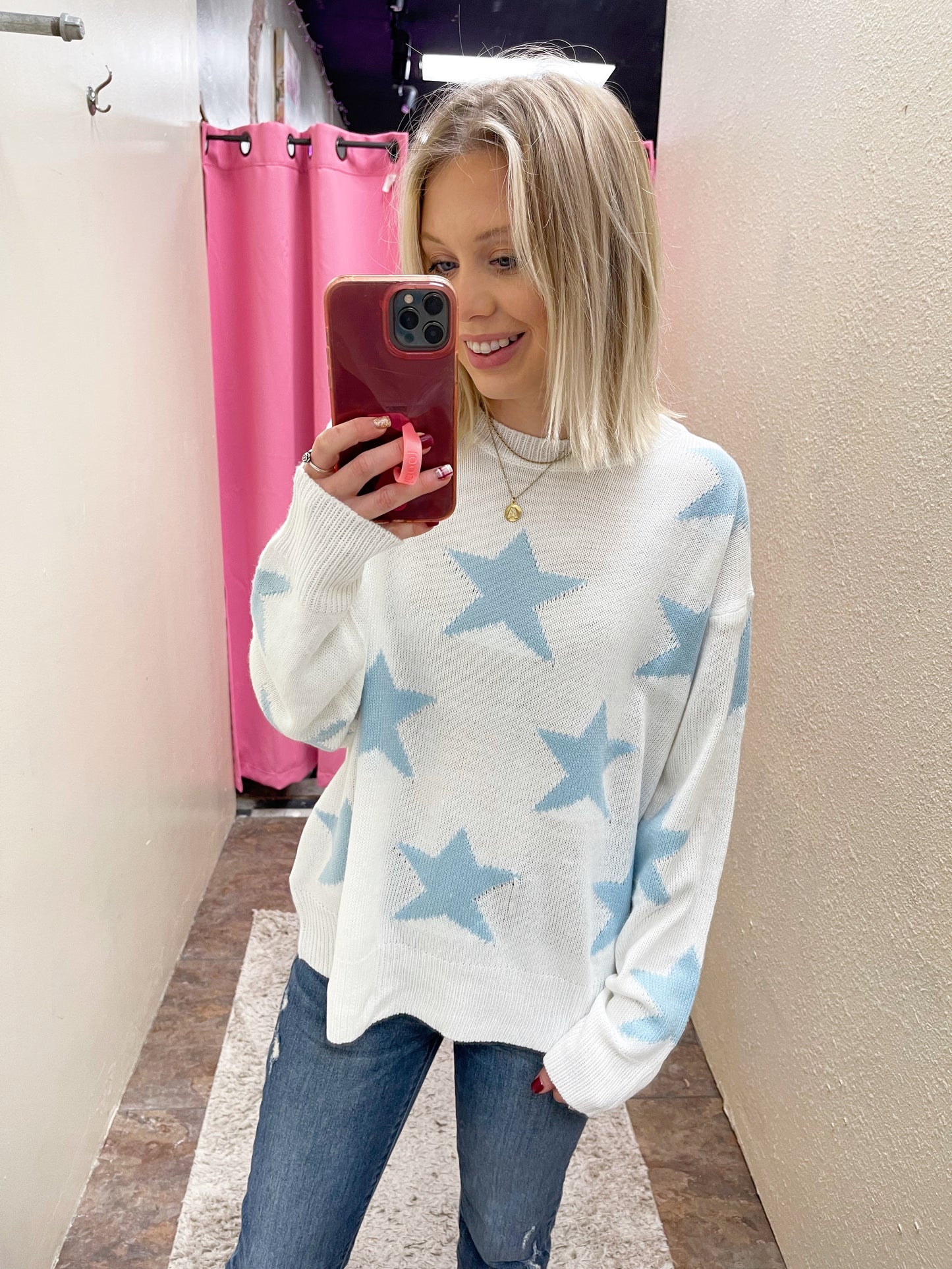 Blue Star Sweater