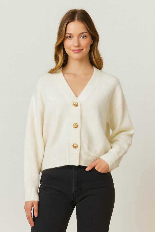 The Pearl Button Cardigan