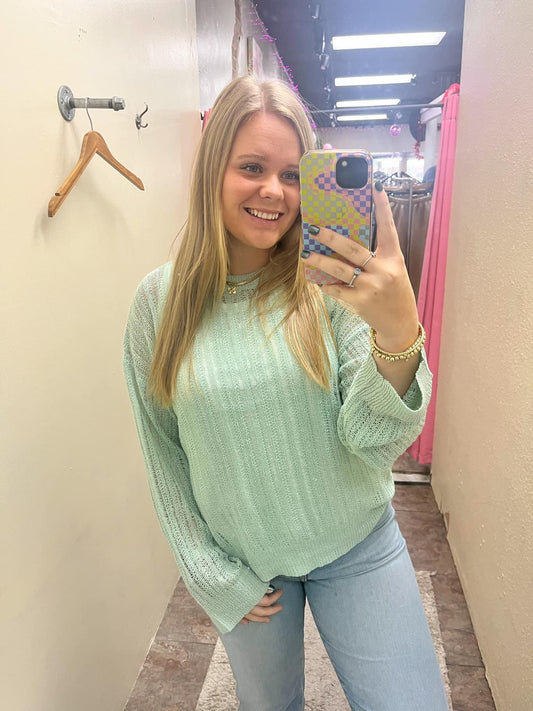 Minty Fresh Sweater