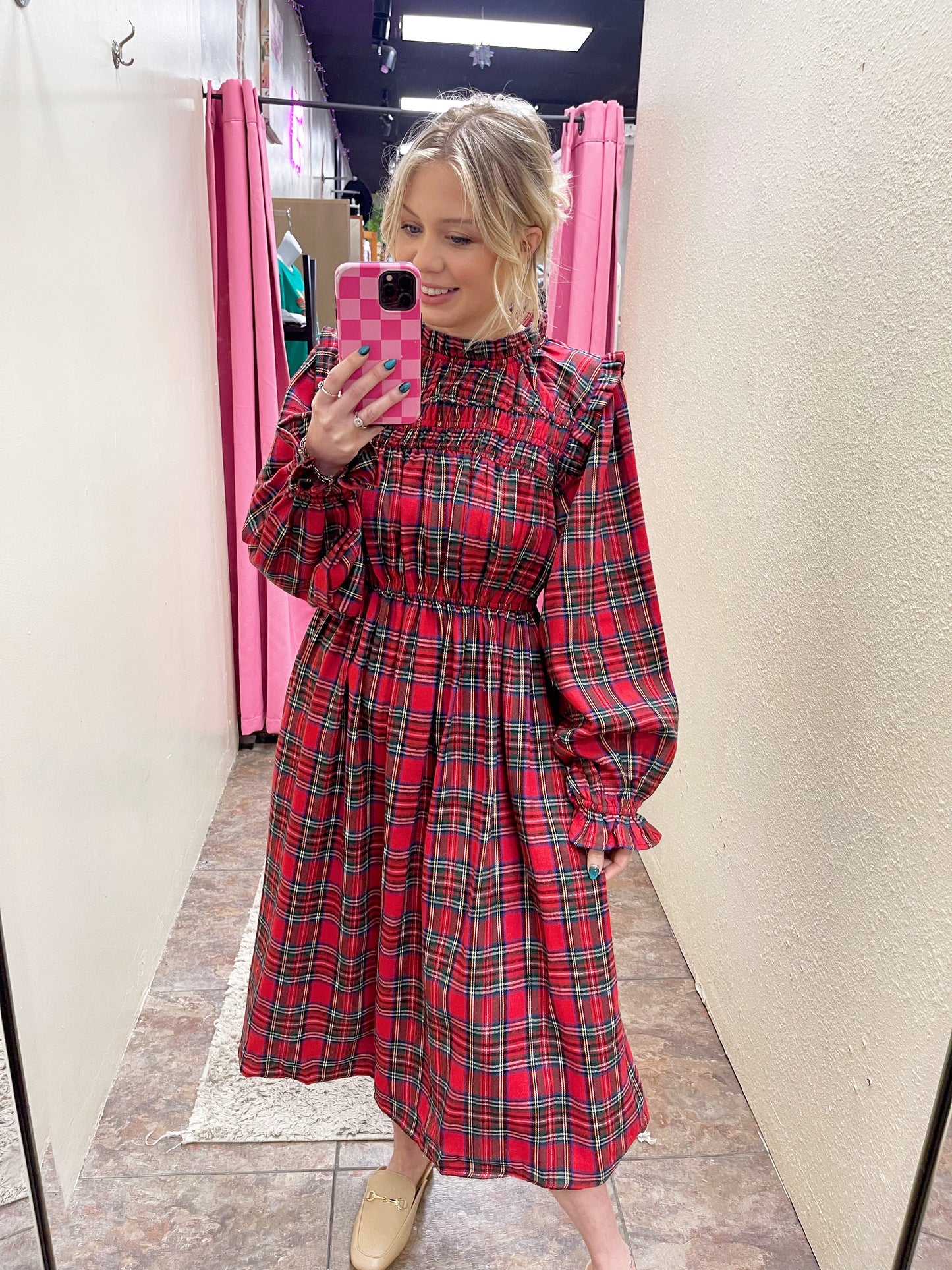 Plaid Christmas Dress