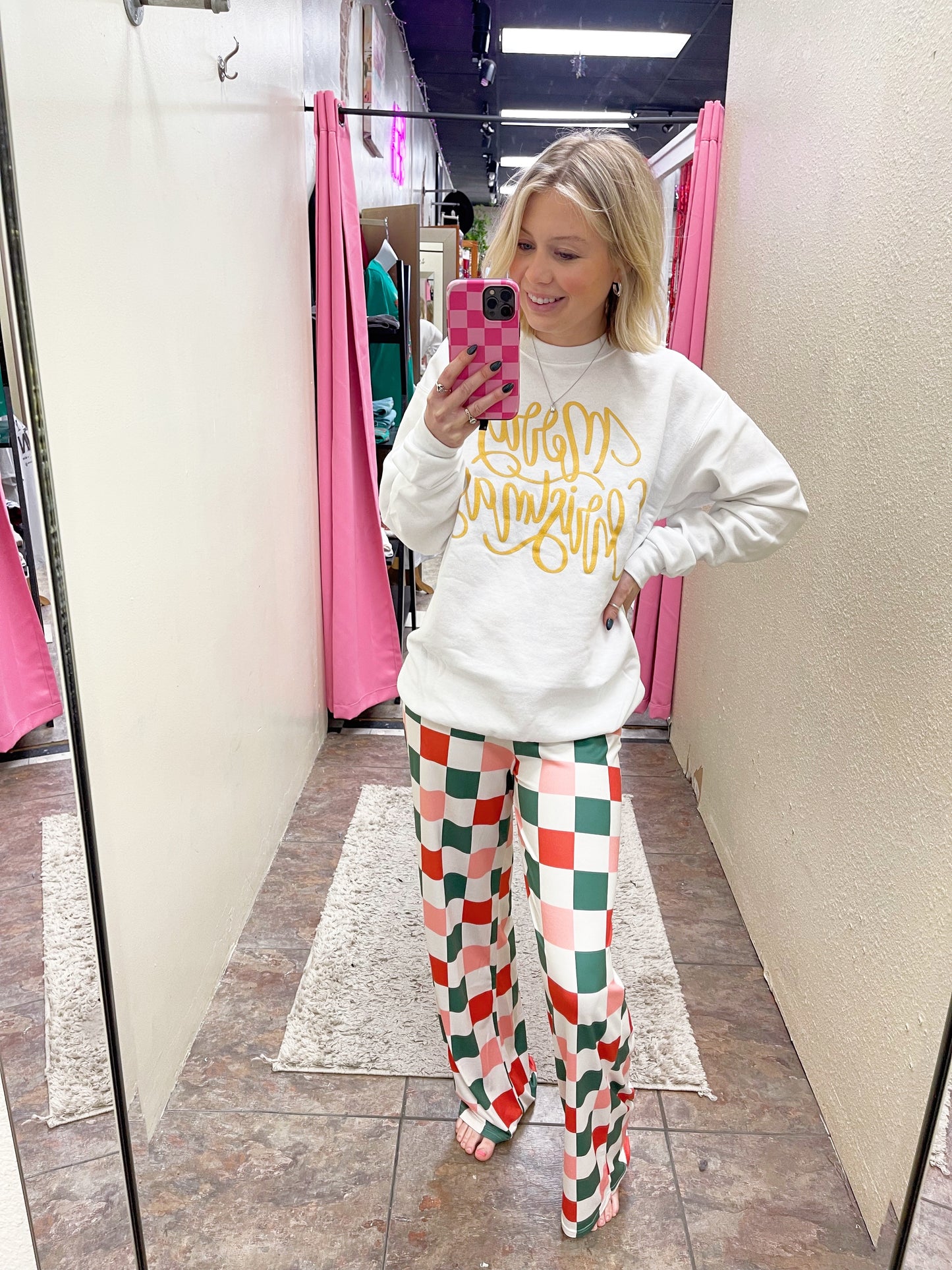 Christmas Checkered Pants