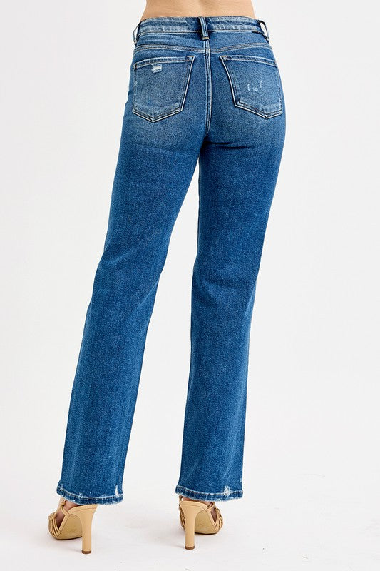 Laura Straight Jeans- Risen