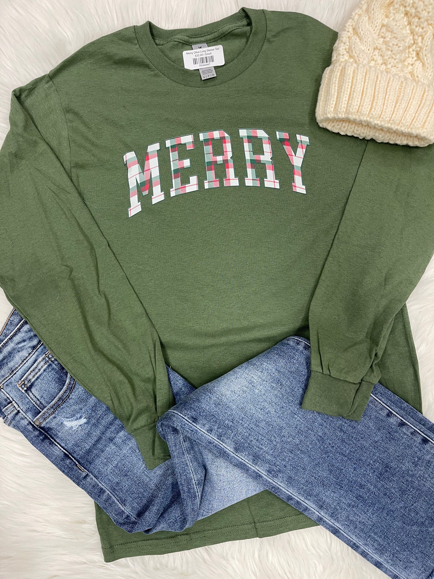 Merry Olive Long Sleeve Tee