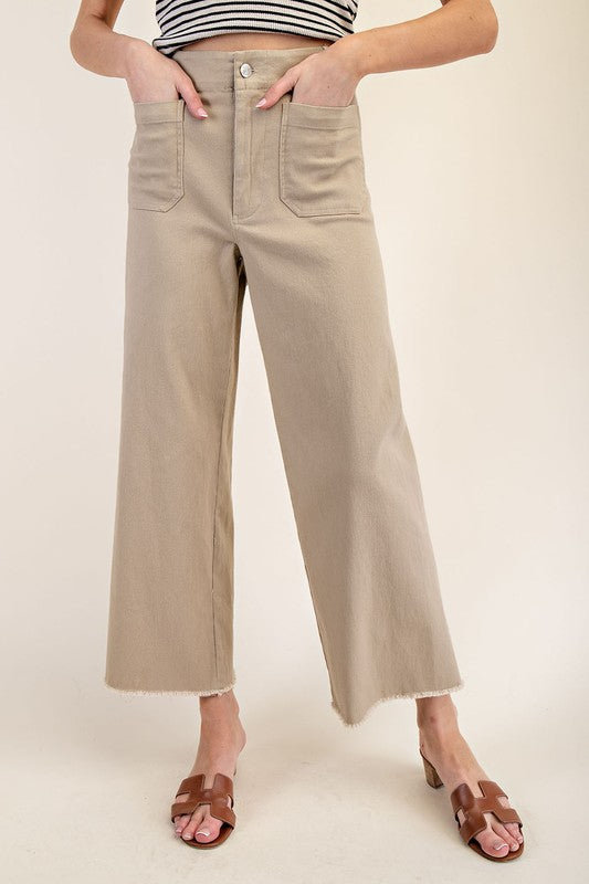 Straight Leg Front Pocket Pants