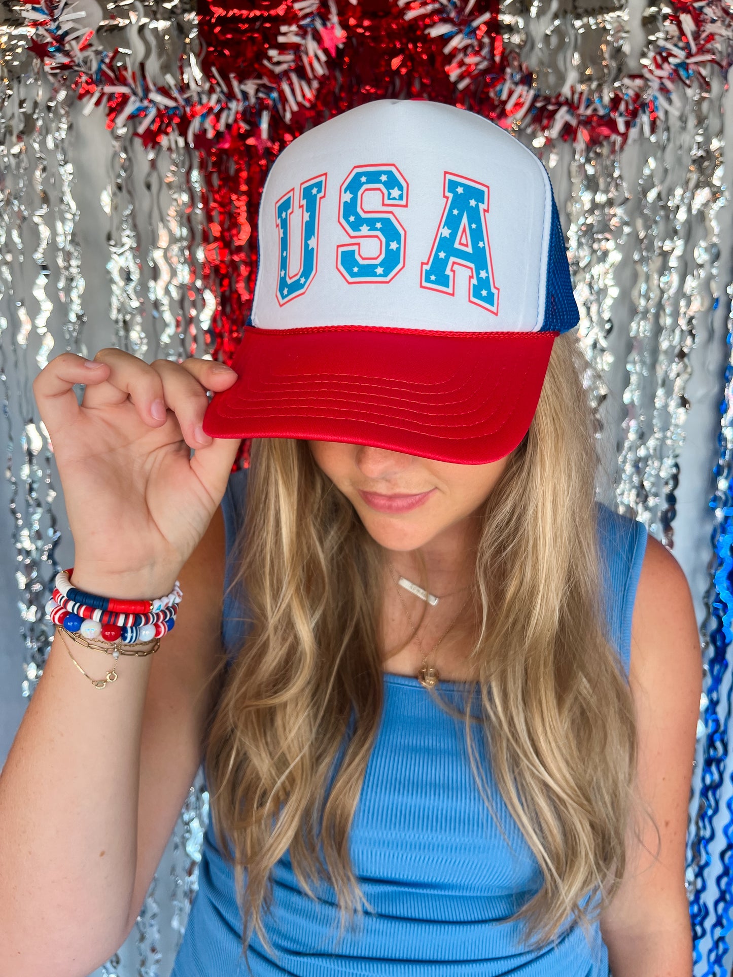 USA Stars Trucker Hat
