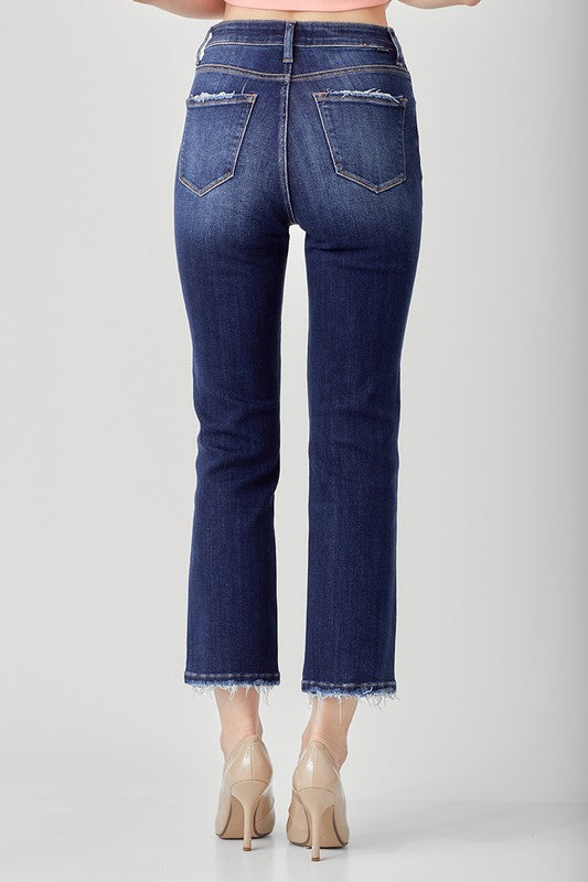 Ally Straight Jeans-Risen