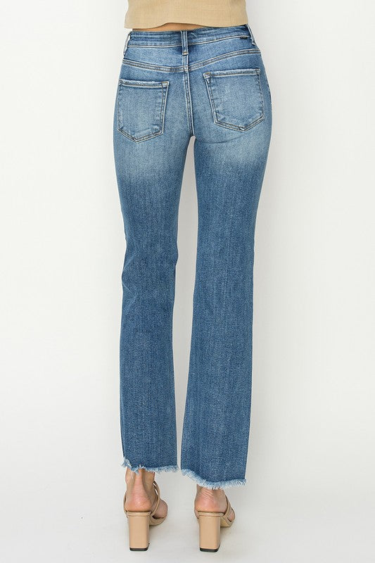 Amelia Mid Rise Bootcut Jeans-Risen