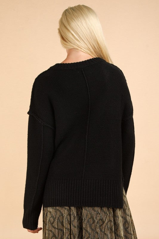 Breaking Free Black Sweater