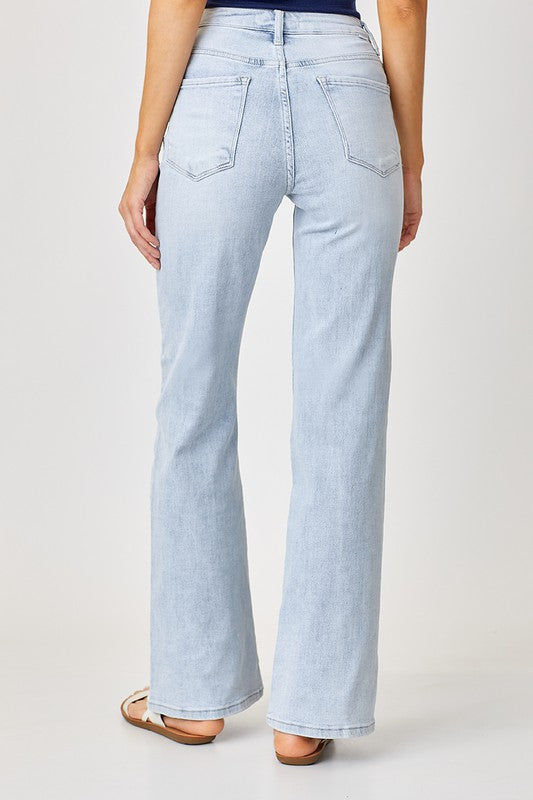 Brittany Wide Leg Jeans-Risen