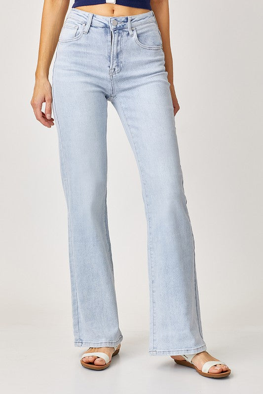 Brittany Wide Leg Jeans-Risen