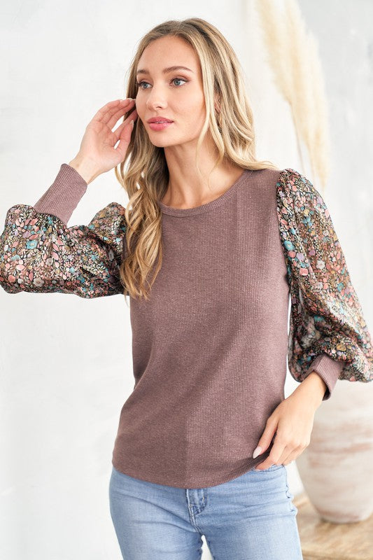 Lurex Sleeve Top