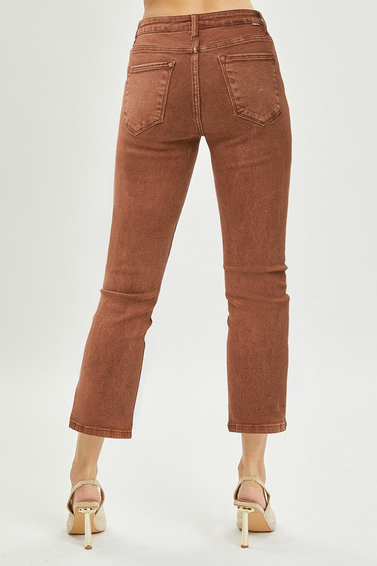 Cappuccino Straight Jeans - Risen