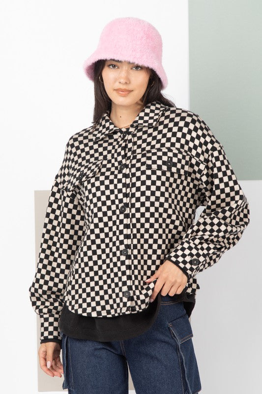 Cassie Checker Jacket