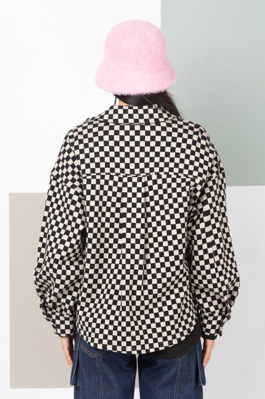 Cassie Checker Jacket