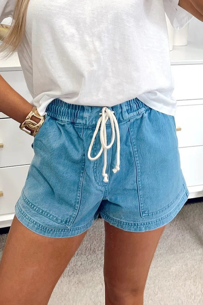 Eva Elastic Waist Shorts