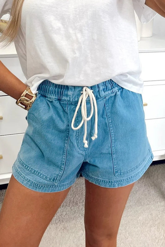 Eva Elastic Waist Shorts