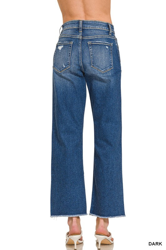 Emily Straight Leg Jeans- Zenana