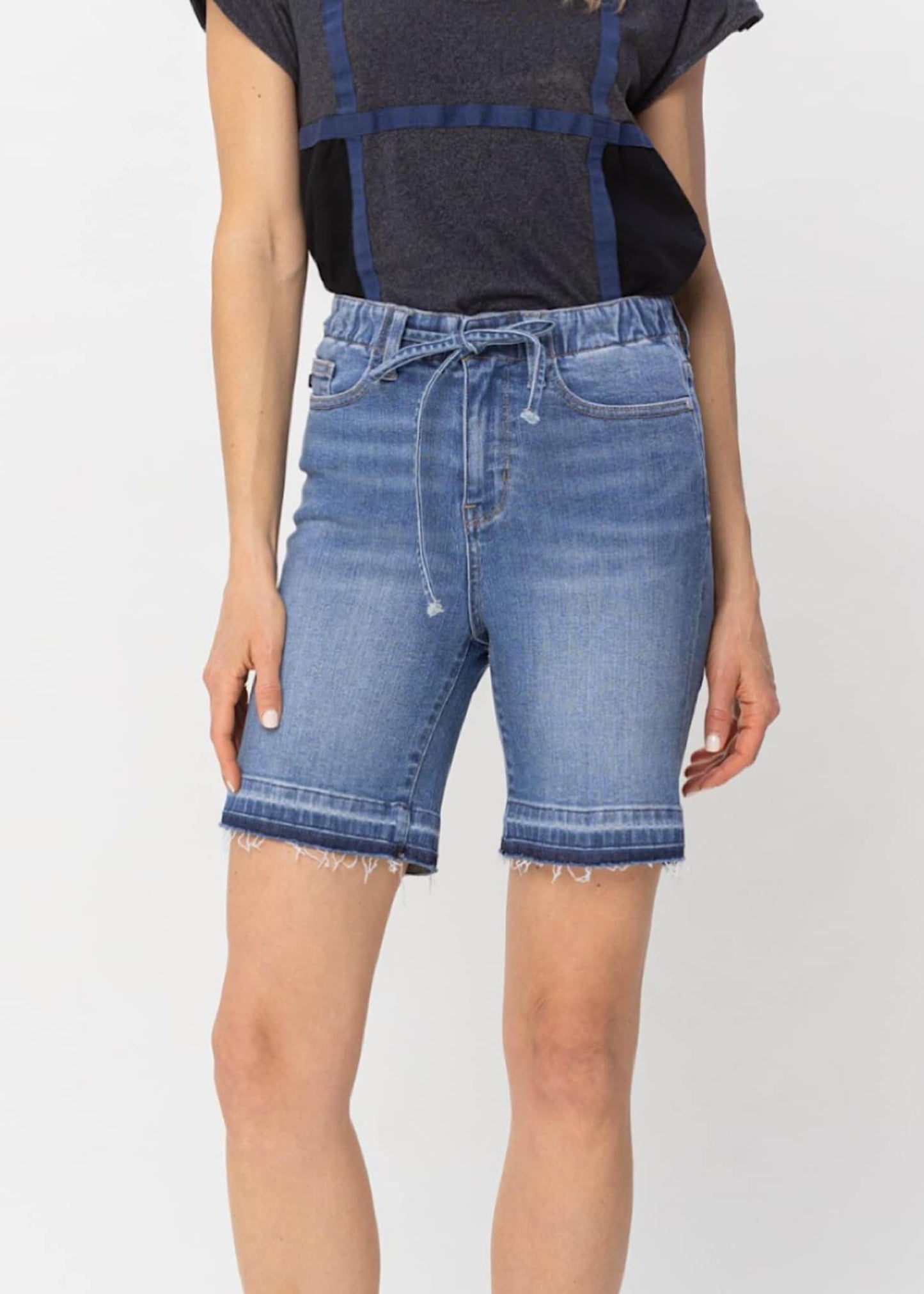 Sarah Stretchy Waist Shorts-Judy Blue