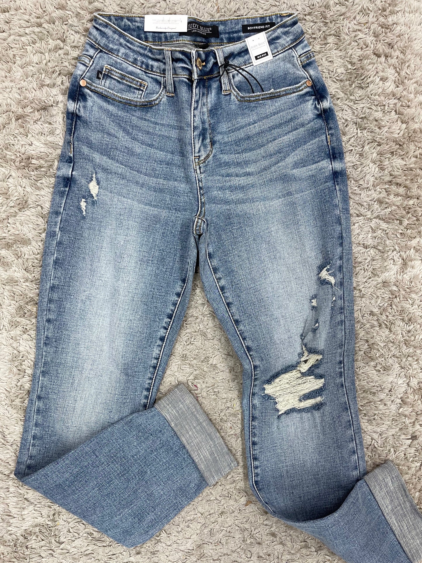 Angela Boyfriend Jeans-Judy Blue