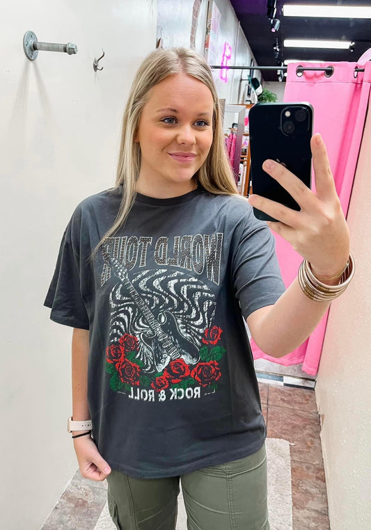 Rock Roll World Tour Graphic Tee