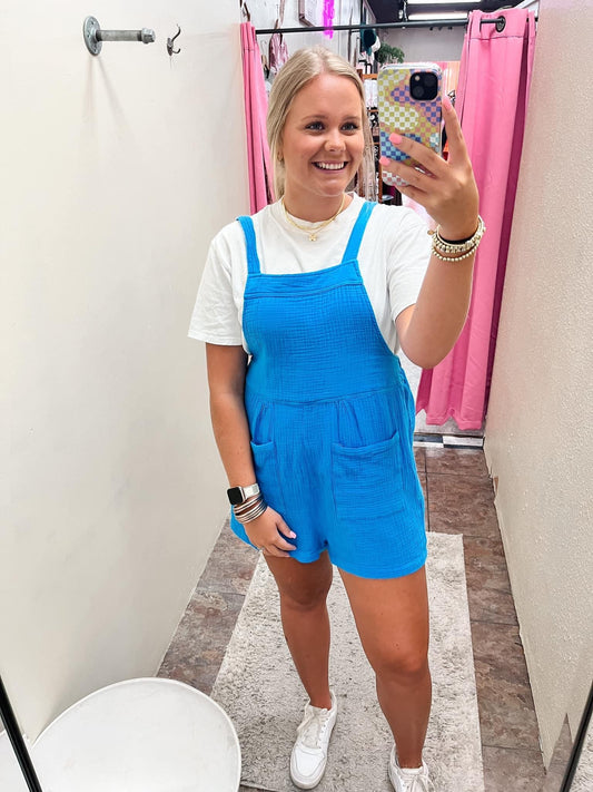 Comfy Cobalt Romper