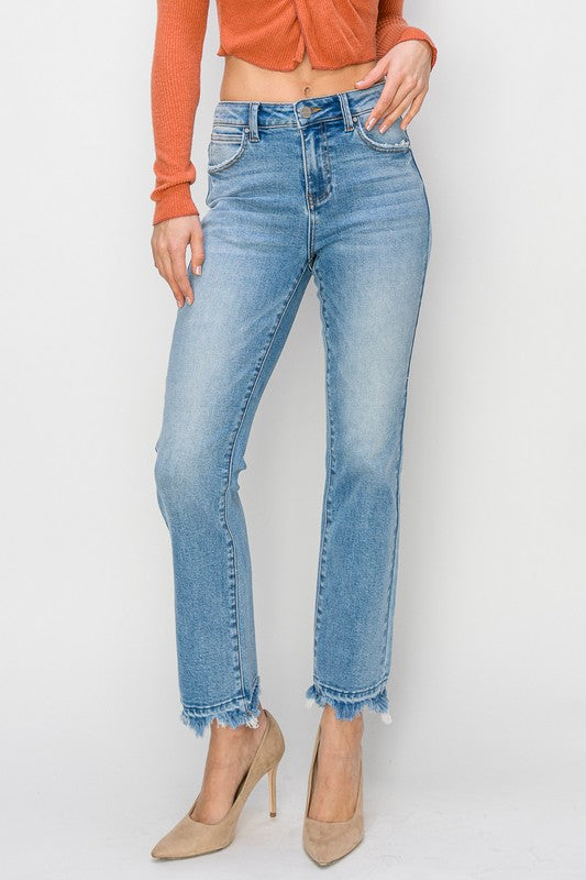 Polly Straight Jeans-Risen