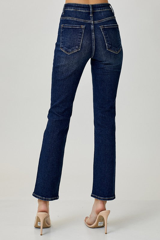 Jenna Slim Straight Jeans-Risen